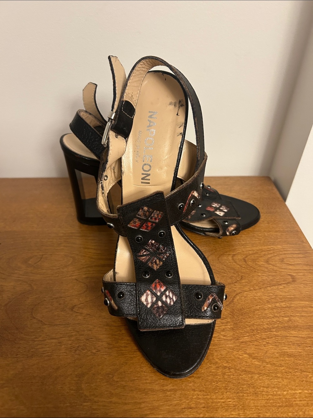 Napoleoni Italian 4β heeled shoes sz 37 EU